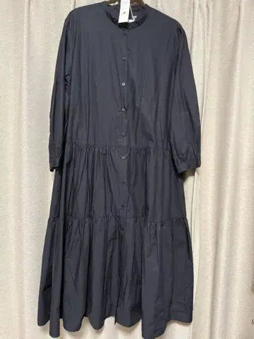 ROBE de PEAU 블랙 셔츠 원피스