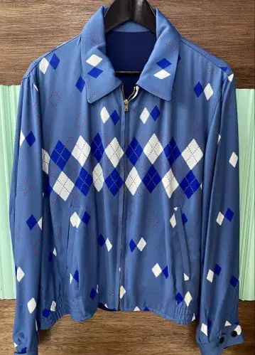 그루빈 하이 1950s 아가일 갭 재킷 리버서블 L