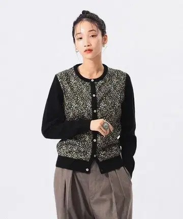 24AW BEAMS BOY 리버티 패치 가디건