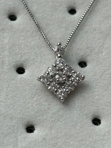 플라티나 다이아몬드 펜던트 목걸이 0.5ct