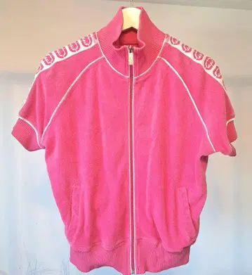 eckored 핑크 타월 원단 집업 저리 y2k 헤이세이 갸루