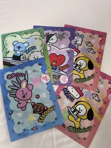 쿠라스시 BTS BT21 클리어 파일 세트