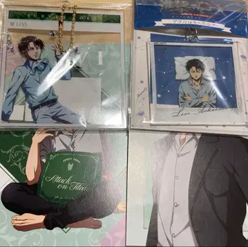 진격의 거인 리바이 아크릴 키링 카와스이 오야스미 조사병단 카드