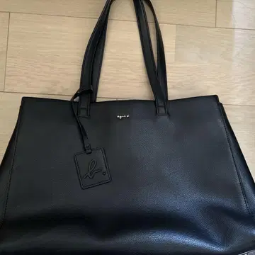 애니에스 베이 천연 가죽 토트백