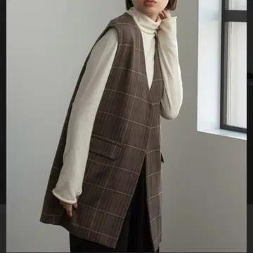 glen check vest lawgy