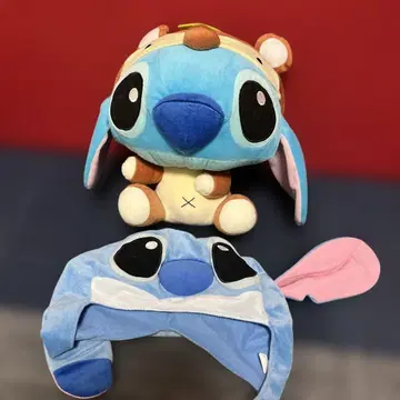 스티치 봉제 인형과 모자 세트