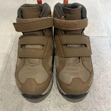 montbell 키즈 등산화 브라운 벨크로 20cm