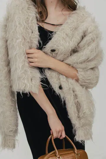 [THE TOE] Westminster Shaggy Cardigan S