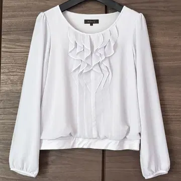 리플렉트 프릴 쉬폰 블라우스 드레이프감 원단 일본제
