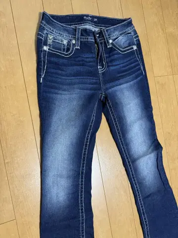 Y2K Miss Me 데님 플레어 팬츠 로우라이즈 27 새상품