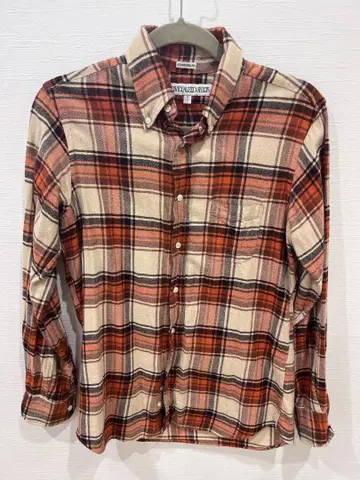 INDIVIDUALIZED SHIRTS 오렌지 계열 체크 셔츠 15 32