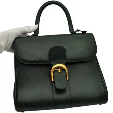 DELVAUX 델보 브리옹 MM 다크 그린 핸드백