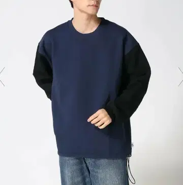 새상품 25년 가을/겨울 짐 마스터 스핀들 포함 맨투맨 네이비/블랙 XL