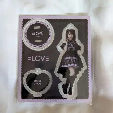 =LOVE 이코라브 오타니 에미리 블랙 의상 아크릴 스탠드