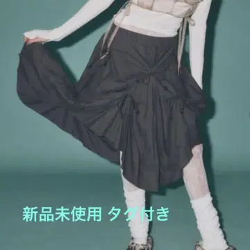 musubore/셔링 리본 스커트