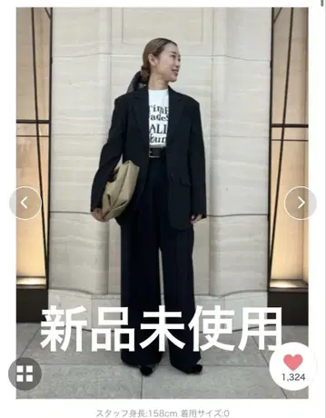 미라 오웬 드라이 터치 와이드 숄더 자켓 미사용 새상품