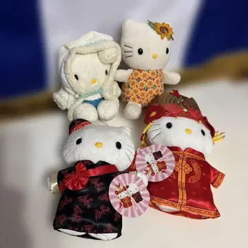 헬로키티 봉제 인형 4체 세트