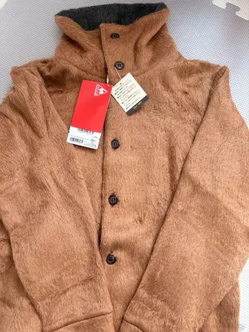 보아 니트 넥 웜 가디건