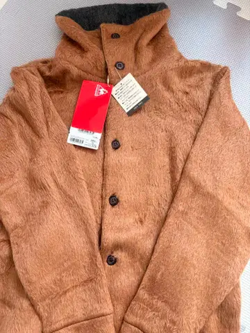 보아 니트 넥 웜 가디건