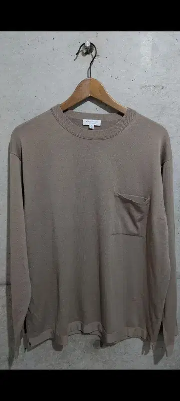 새상품급 BEAUTY&YOUTH 코튼 실크 긴팔 니트 XL