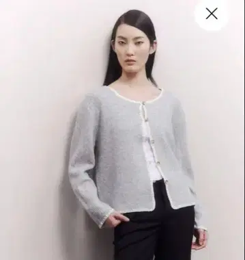 H&M 그레이 긴팔 가디건
