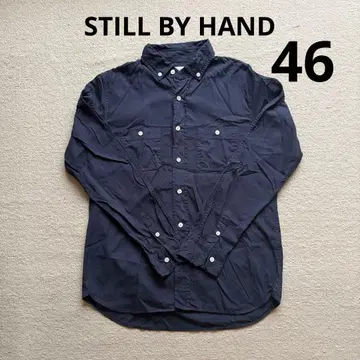 STILL BY HAND 긴팔 셔츠 네이비 46 No.SH0514