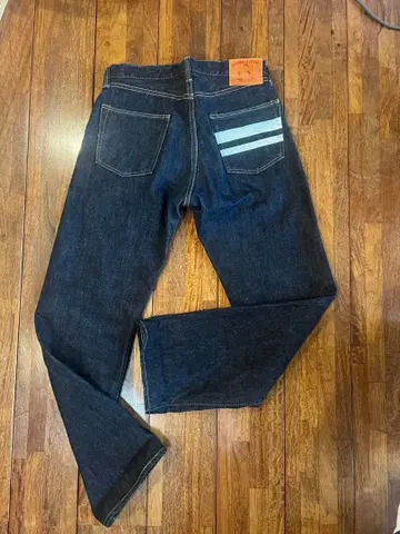 MOMOTARO 스트레이트 데님 다크 블루 w30