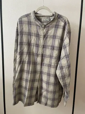 LLBean 체크 셔츠 구제 의류
