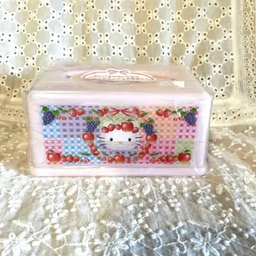 레어 체크 후르츠 디자인 키티 티슈 케이스
