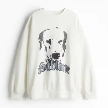 컨디션 최상 H&M Sublime 맨투맨 화이트 XL