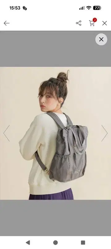 TOCCA 그레이 토트백 럭색