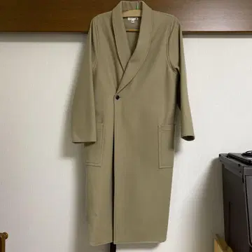 HYKE 숄 울 코트 베이지 사이즈 2