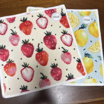 [10/7까지] 페이러 딸기 레몬 손수건 FEILER 2장 세트