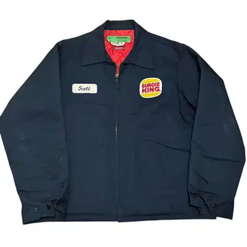 커스텀 워크 자켓 BURGER KING 빈티지 USA제