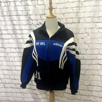adidas 트랙 자켓 데상트제 아노짱 자수 블랙 화이트 파랑