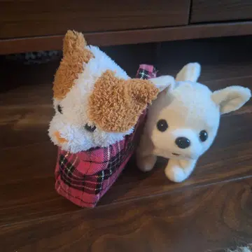 이와야 아기 치와와 움직이는 봉제 인형 백 포함 강아지 세트