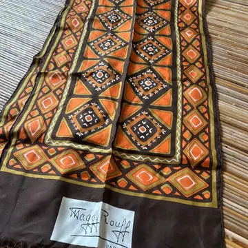 쇼와 레트로 빈티지 스카프 마기 루프 프랑스제