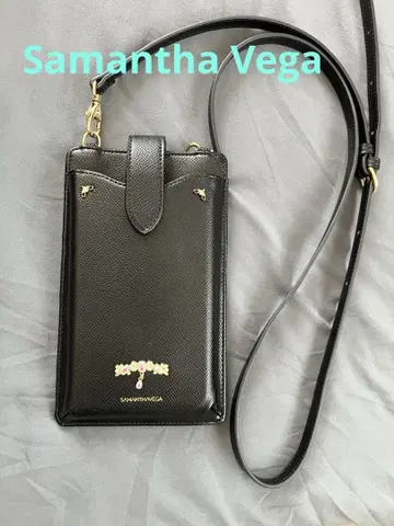 SAMANTHAVEGA 스마트폰 숄더백 블랙