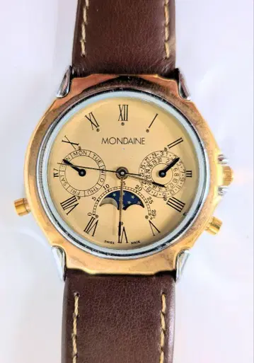 MONDAINE 몽딘 문페이즈 쿼츠 데이데이트