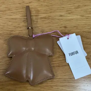 FURFUR 리본 백참 새상품