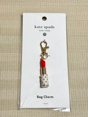 [ 미사용 새상품 ] kate spade 백참 립스틱 디자인