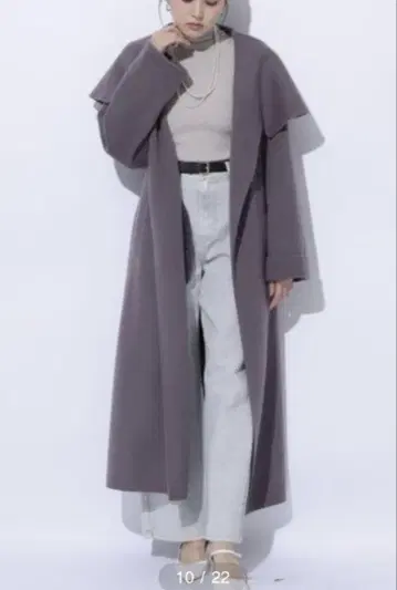Mystrada 케이프 칼라 코트