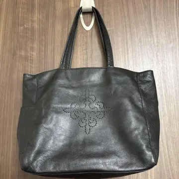 러셋 가죽 토트백 블랙