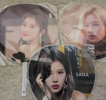 twice SANA 부채 3개 세트