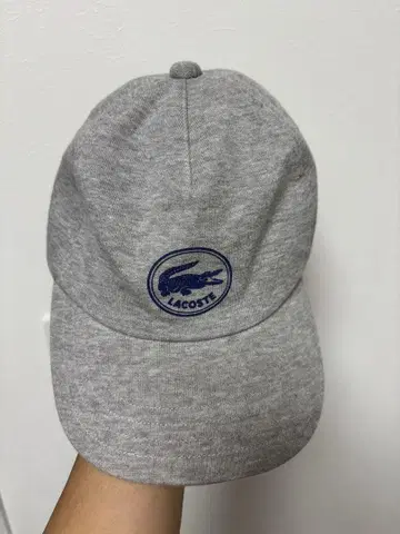 LACOSTE 그레이 캡 M 사이즈