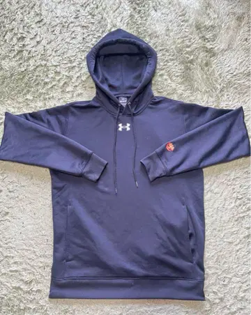 [ 레어 ] Under Armour 블랙 M 후드티 테이쿄 대학 럭비
