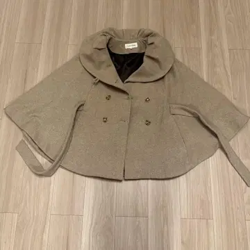 캘빈클라인 케이프 코트 더블 버튼