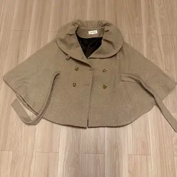 캘빈클라인 케이프 코트 더블 버튼