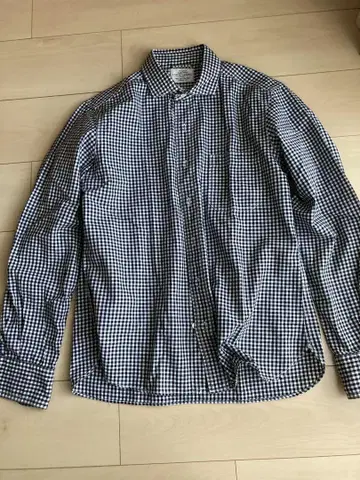UNITED ARROWS 체크 무늬 긴팔 셔츠
