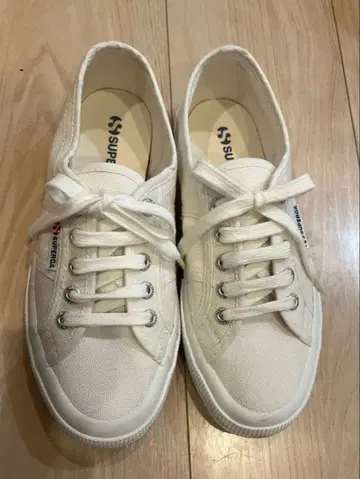 SUPERGA 스페루가 화이트 스니커즈 37 (23.5)